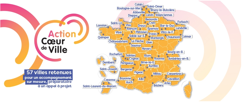 Programme Action Coeur De Ville 54 Villes Lauréates Rtes 5257